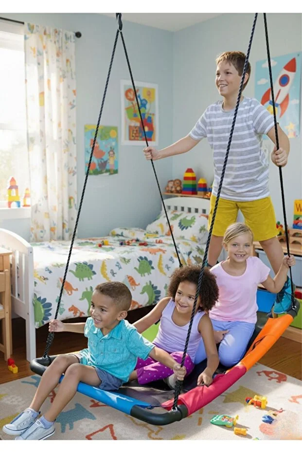 Gondol Renkli Çocuk Salıncağı 